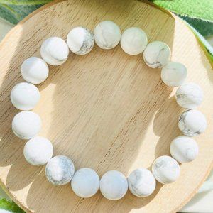White Marbled Healing Bracelet